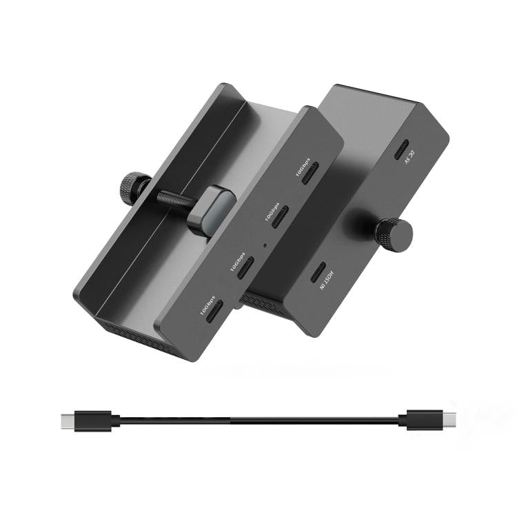 ORICO HCL-4C-Pro Aluminum Alloy 4-port Type-C3.1 Clamp Hub, HCL-4C-Pro ORICO HCL-4C-Pro Aluminum Alloy 4-port Type-C3.1 Clamp Hub, HCL-4C-Pro